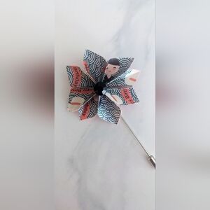 Happy Birthday Flower Lapel Pin